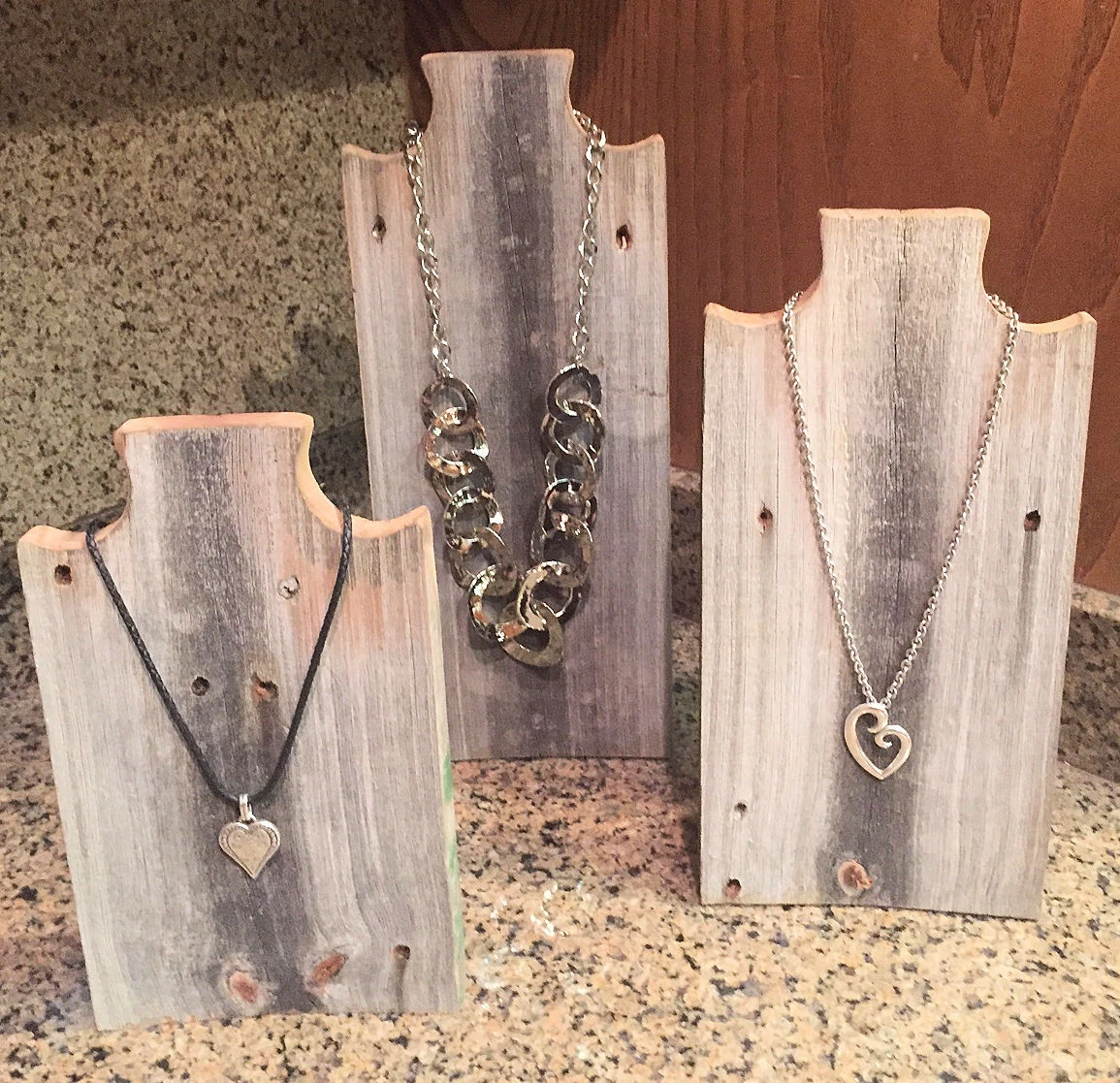 Wooden Necklace Display Stand Large Sweater Chain Hanger - Temu