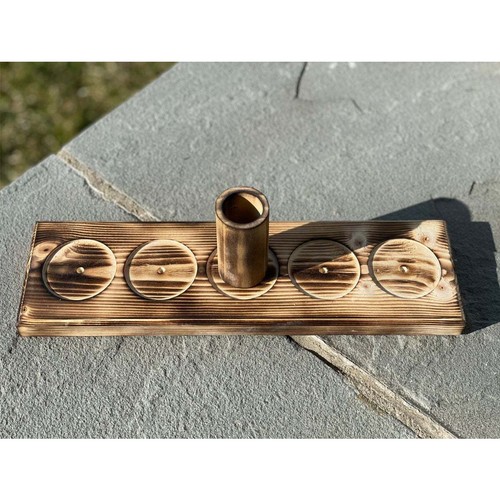 Trinkspiel Spielzeug Holz Haken Ring Werfen Spiel Tischplatte Ringwurfspiel - Bild 8 von 9