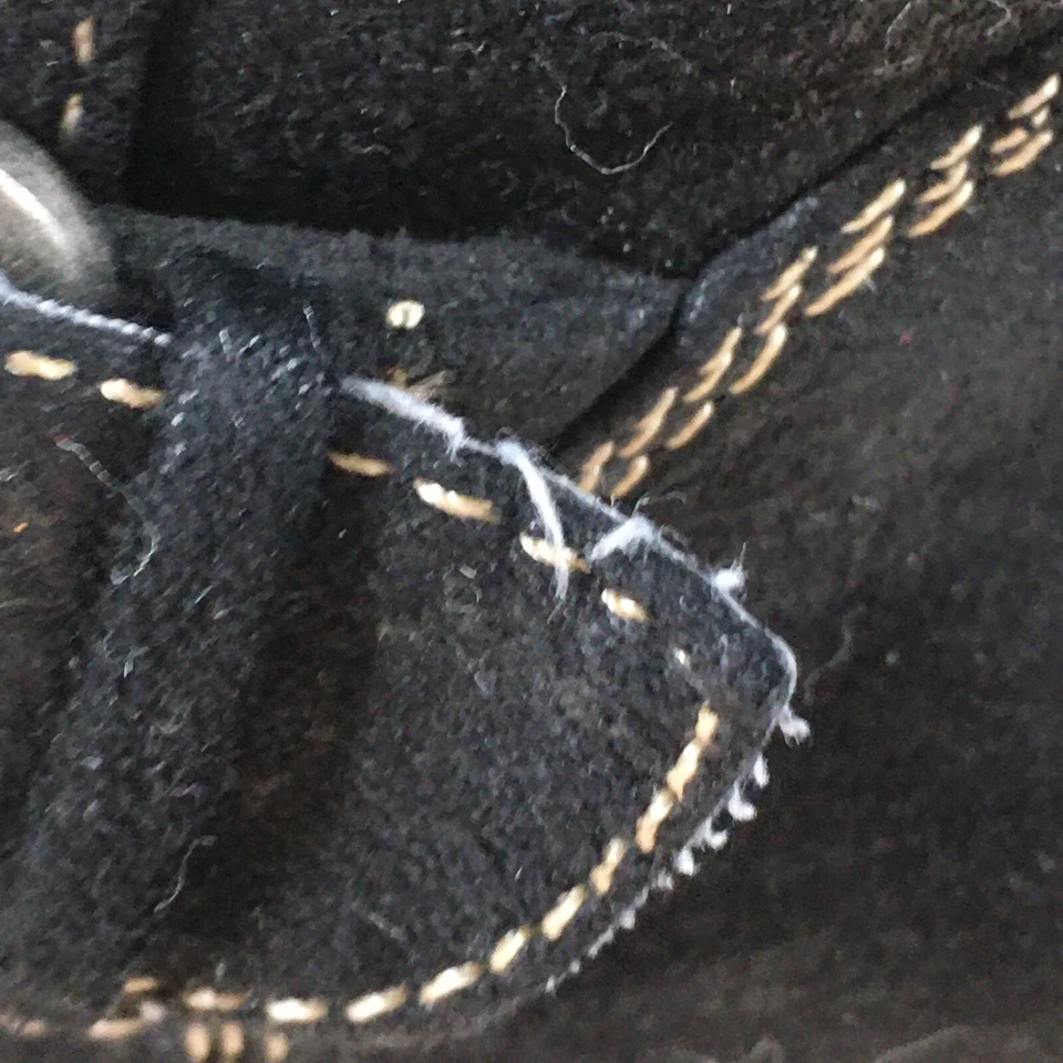 Botas Baretraps para mujer 6,5 M Jillian Biker envejecidas media pantorrilla negras imitación cuero Foto 3 de 4