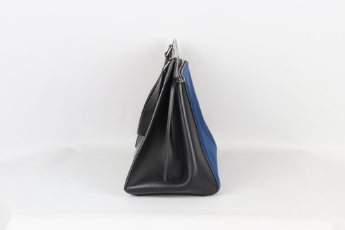 CELINE EDGE MITTELWADENHAAR UND LEDER SCHULTERTASCHE - Bild 3 von 10