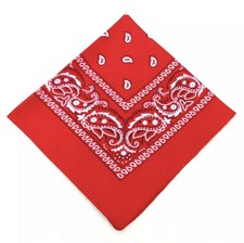 Bandana Cotton Pack Of 12 Coloured Paisley Headcover Neck JOBLOT  Unisex Hair