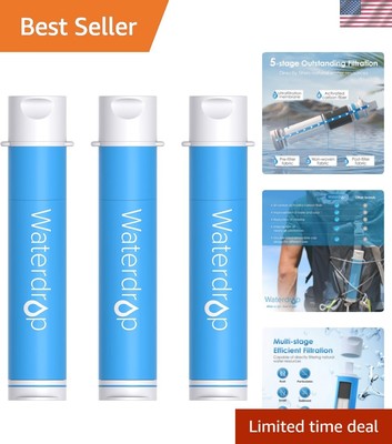 Eco-Friendly Gravity Water Filter - Lifespan of 1,400 Gallons for Adventurers