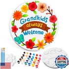 Juexica Diy 9.5 Inch Grandma's Garden Stepping Stone, Woman Gifts for Mom, Pa