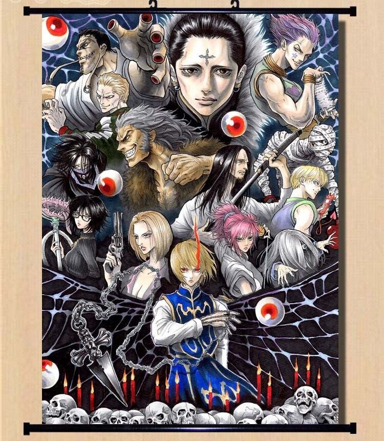 No Frame 1 Piece Anime Hunter X Hunter Characters Poster Wall Art