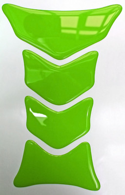 Limettengrün Reifenprofil 3D Harz gewölbt Resin Tankpad 
