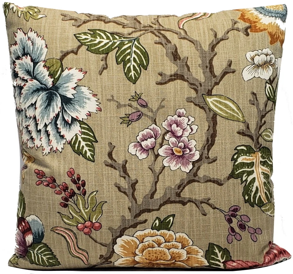Funda de almohada decorativa floral Paul Kaufmann 18"" Foto 2 de 4