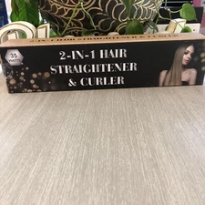 Nicebay® Titanium Flat Iron with Negative Ions, 5 Temperature Settings