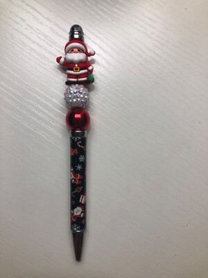 Santa beaded focal ink pen