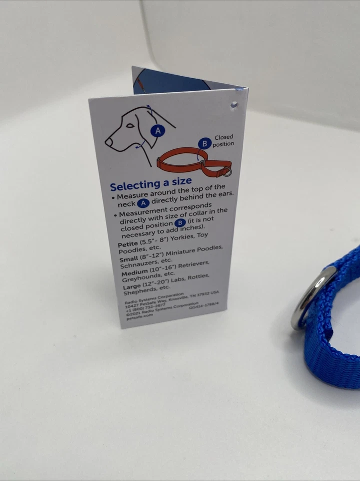 Collar para mascotas PetSafe Martingala S ajustable 3/4" pequeño 8"-12" collar para perro Foto 4 de 4