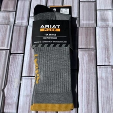 Ariat Socks M Tel Series High Performance Seamless Toe Active Durability Nwt
