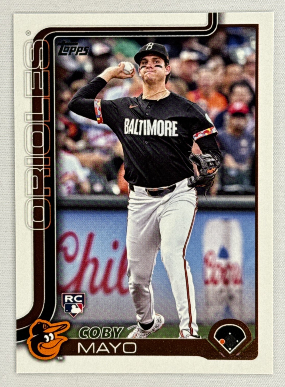 2025 Topps Series 1 Coby Mayo RC #20 Baltimore Orioles