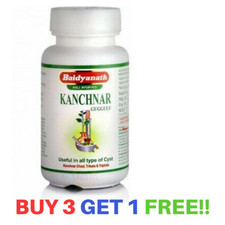 Baidyanath Kanchnar Guggulu  Kanchanar Guggul  Herbal Remedy 80 Tablets buy 3