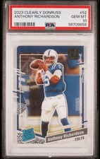 2023 Panini Clearly Donruss - 🔥Rated Rookie #52 Anthony Richardson🔥