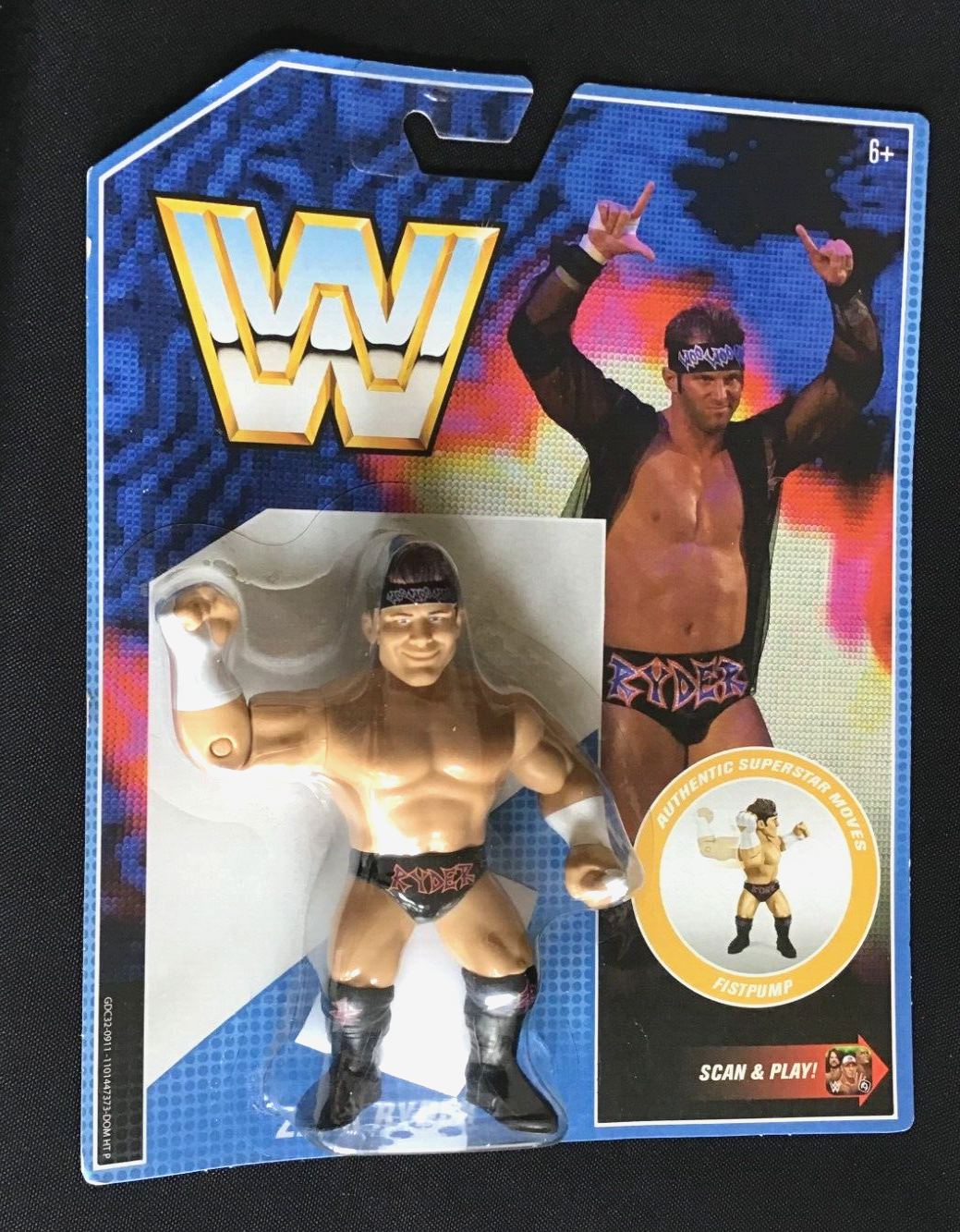 WWE/WWF Zack Ryder Mattel Retro Series 8 2019 Hasbro Style MOC