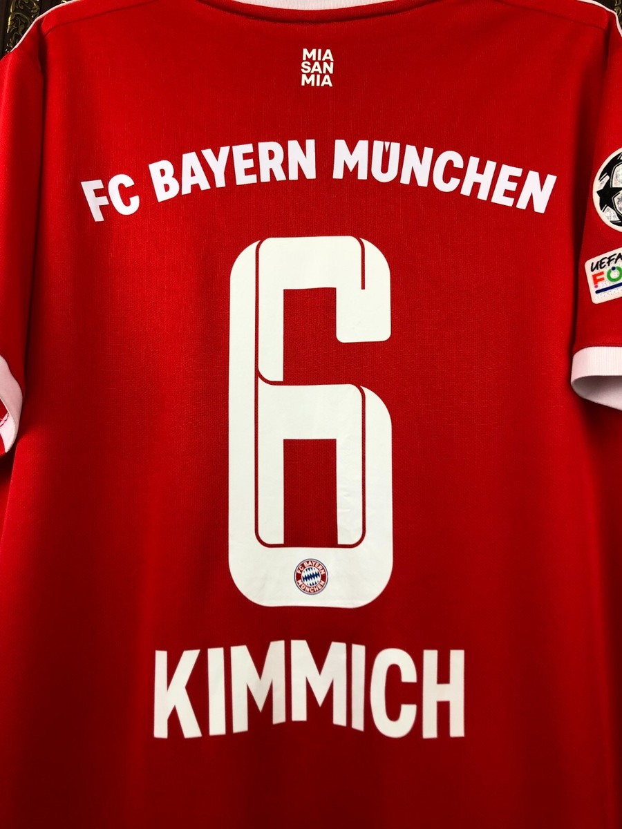 Bayern Munich Home football shirt 2022 Soccer #6 Kimmich Adidas