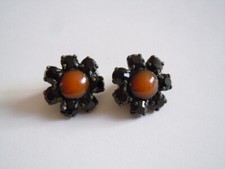 Konplott Ohrclips Blüte Modeschmuck 14,2 g/Ø 2,3 cm