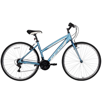 700C Ladies Spin Fit Hybrid Bike for Adults, Teal and White