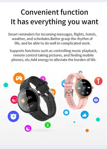 Touchscreen Smart Watch Women Wristwatch Pedometer Phone Mate For IOS Android - Picture 11 of 14