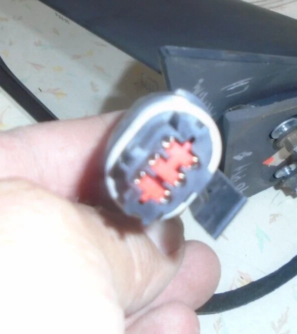 89 90 91 92 93 94 95 PLYMOUTH ACCLAIM OEM LH Espejo de puerta de conductor eléctrico negro calor Foto 3 de 3