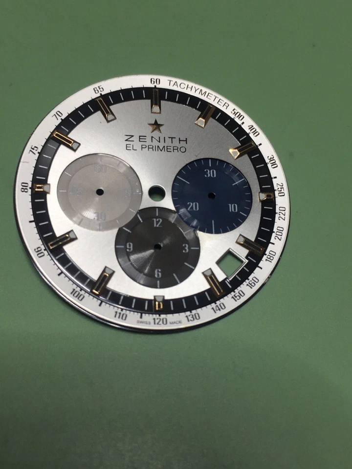 Zenith El Primero Silver + Rose Gold Chronograph 33.6 mm Dial - Image 4 of 4