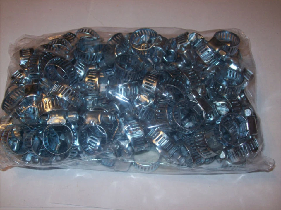 CAL-HAWK 100 CALHAWK STEEL HOSE CLAMPS #4 1/4" -- 5/8" SCREW TYPE CAPAHC4