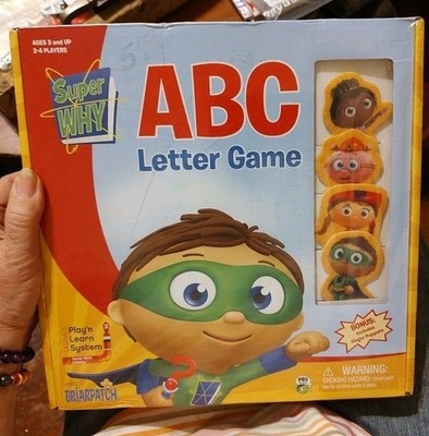 Super Why ABC Letter Game Board Game PBS Kids Learning New In Plastic 
