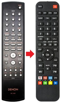 Fernbedienung passend für DENON PMA-1500AE | PMA-500AE | PMA1500AE