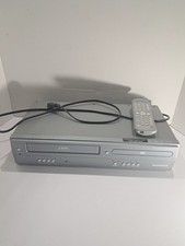 Magnavox 4-Head DVD, VHS ,VCP Combo Player  Remote DV200MW8, Gray Works 