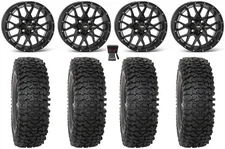 ITP Hurricane 15" Wheels Black 37" RC500 Tires Can-Am Defender