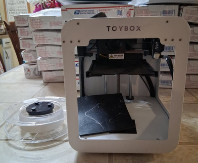 TOYBOX 3D Digital Printer White UNTESTED No Cord - Great Condition! - Read