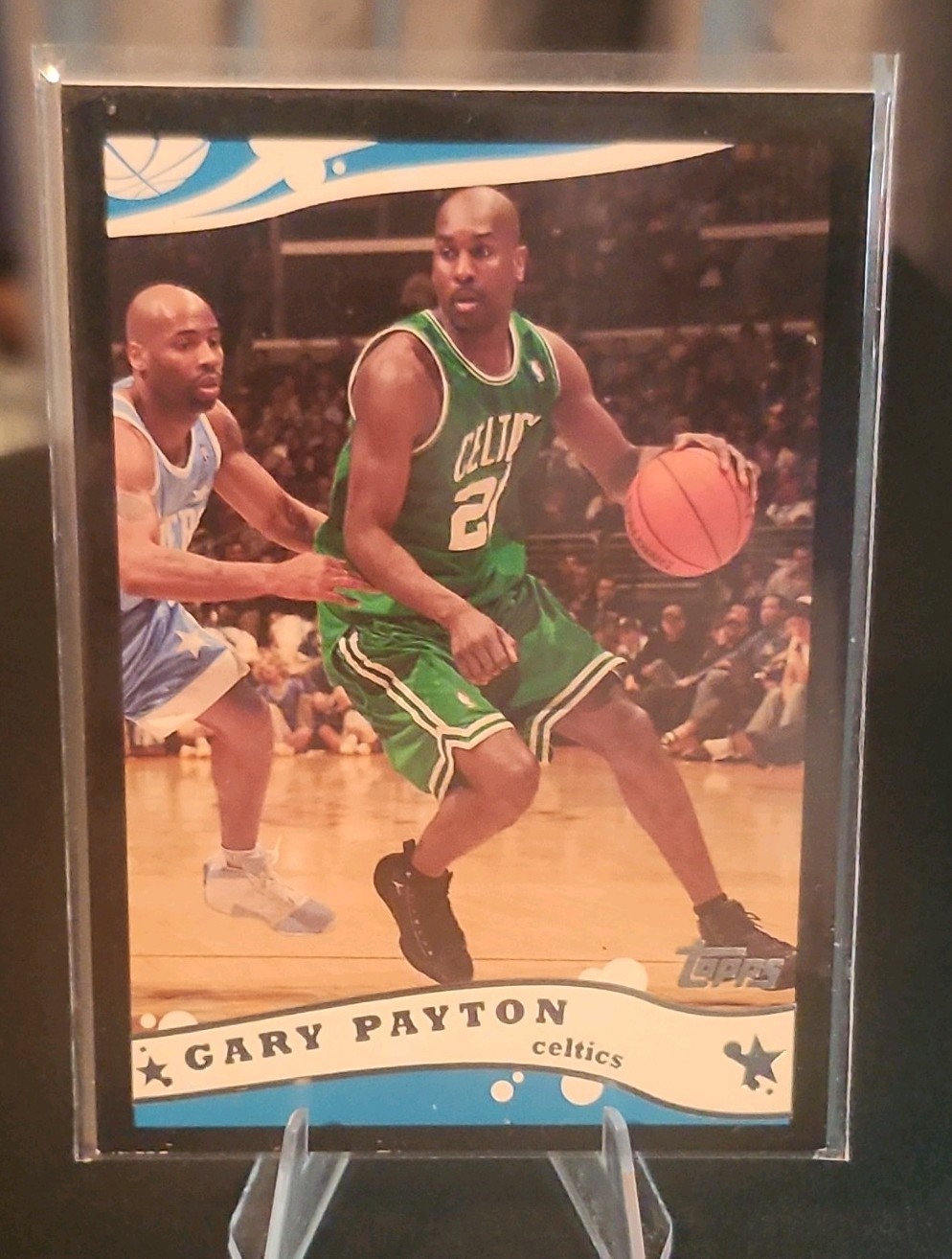 Topps 2005-06 Gary Payton Boston Celtics #196 Black Serial Numbered /500