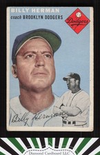1954 Topps #86 Billy Herman GD b