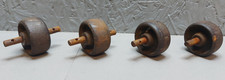 4x Vintage Castors Heavy Duty Whels From Old Piano A. Bord Paris