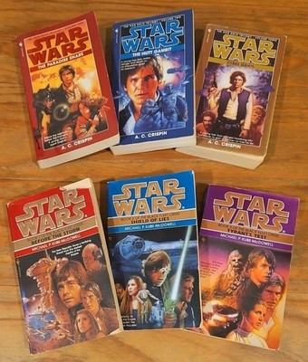  Lot of 6 Star Wars Books Han Solo Trilogy Black Fleet Crisis Trilogy Paperback