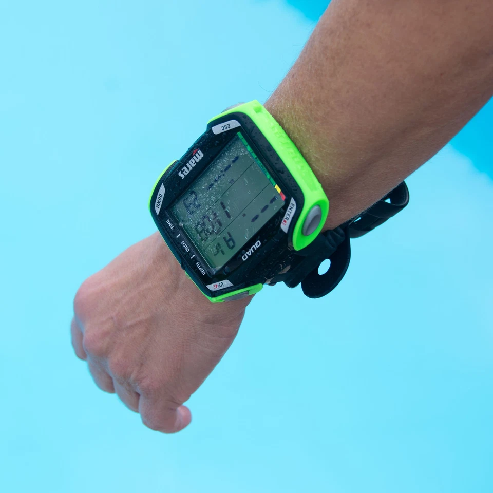 Mares Quad lime Tauchcomputer  - sehr großes Display, Sonderedition - Bild 2 von 4