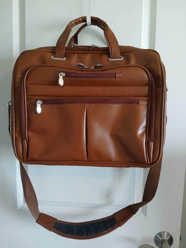 UNISEX McKLEIN USA ROCKFORD CHECKPOINT LEATHER BRIEFCASE W/ LAPTOP BAG NEW W TAG
