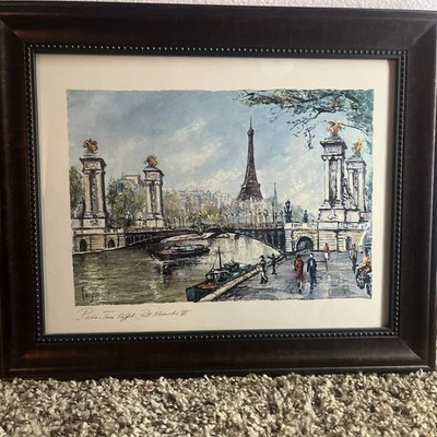 Print VARGAS  Eiffel Tower  Framed