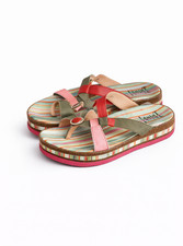 Damen Sandalen Think 38 Pantoletten Leder