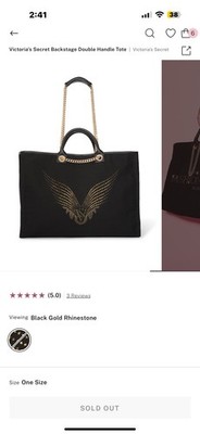 新品未使用Victoria's Secretトートバッグ✨2025ハワイ購入品 VICTORIA'S SECRET 2025 FASHION SHOW BACKSTAGE DOUBLE HANDLE TOTE