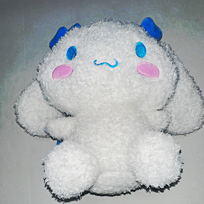 Sanrio Cinnamoroll White/Blue Plush Mini Backpack Zip Adjustable Straps Bow