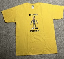 Pee-Wee Herman T Shirt, Yellow, Large