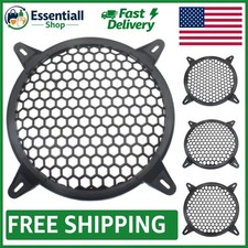 Durable ABS Subwoofer Grill Covers - 8-Inch Speaker Protection, Easy Install