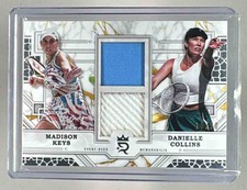 2024 Topps Royalty Tennis Prodigious Dual Relic 50 MADISON KEYS DANIELLE COLLINS
