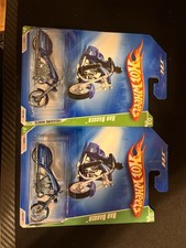Hot Wheels Treasure Hunts Bad Bagger Motorcycle 1:64 Blue/Silver Diecast 2006
