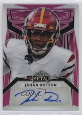 2023 Leaf Metal Portrait Auto Pink Prismatic 2/5 Jahan Dotson #PA-JD2 Auto 0w8