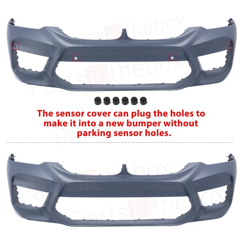 For BMW 5 Series G30 2017-2019 M5 Style Full Front Bumper Grille Conversion Kit - Изображение 2 из 4