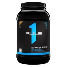 RULE 1 Whey Blend 27 serv Café Mocha 100% Whey Protein Blend 1.99lb 16.12 per gallon