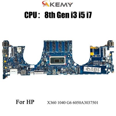 Laptop Motherboard For HP EliteBook X360 1040 G6 6050A3037501 i5/i7 L63007-601