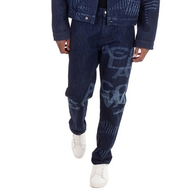 A Cold Wall Lasered-Logo Cotton Jeans, Brand Size 50 (Waist Size 34'')