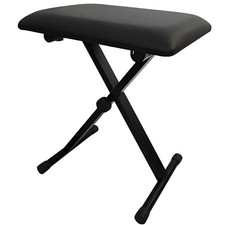 Keyboard Bench with Adjustable Padded Premium Piano Stool Black Black 3